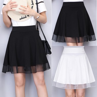  Chân váy xòe bigsize phối lưới cho người béo mập