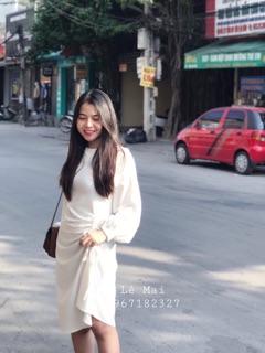 Váy nhún eo tay bồng