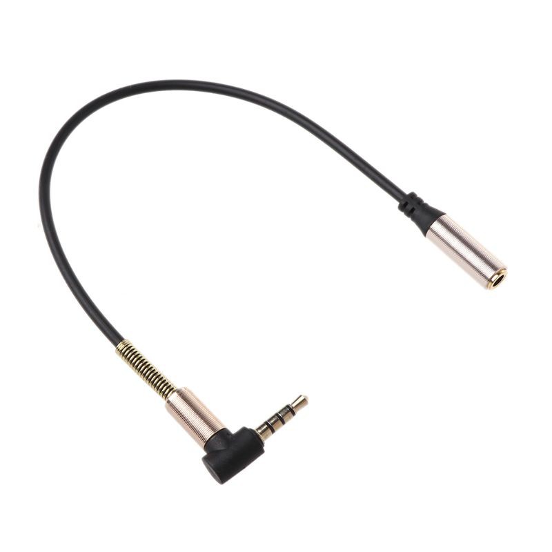 Cáp mở rộng âm thanh 90 độ 4 cực 3.5mm đầu cắm sang lỗ cắm cho Samsung IOS