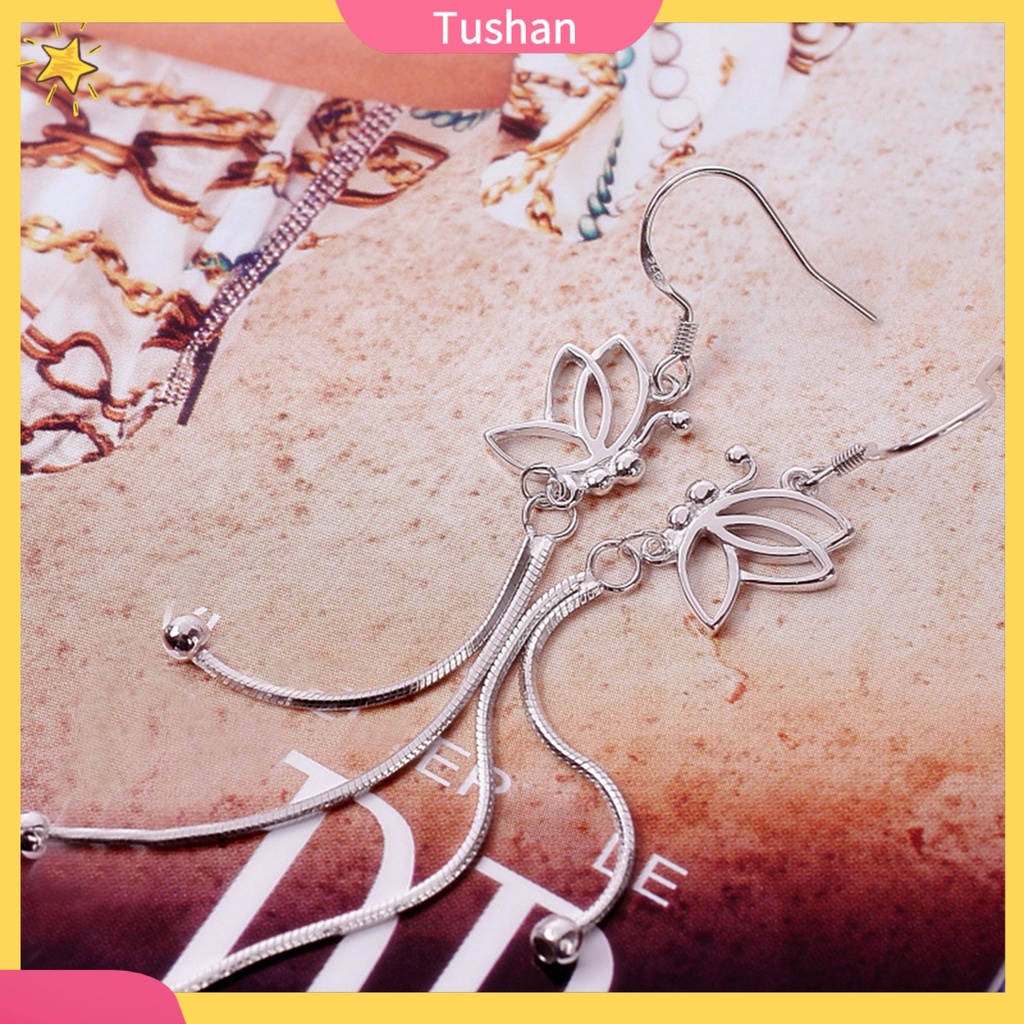 Khuyên tai nữ trang dáng dài tạo hình độc đáo