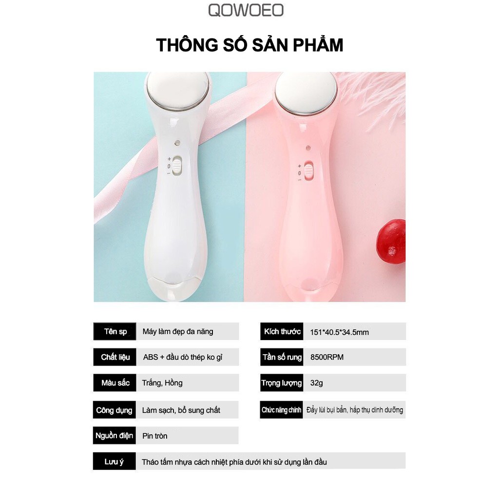 Máy Massage Mặt Ion Mini Cầm Tay 2 Chế Độ