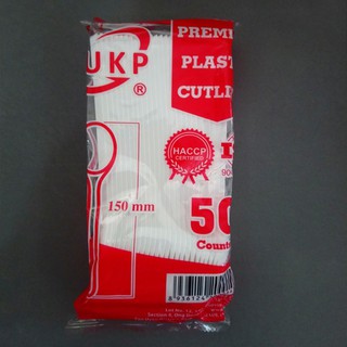 combo 100 muỗng nhựa trắng dài 15 cm muỗng nhựa dùng một lần