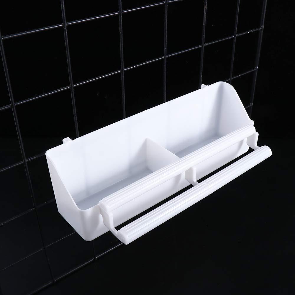 Khay Đựng Thức Ăn Bằng Nhựa Kích Thước Nhỏ Có Móc Treo Dành Cho Chim Cảnh