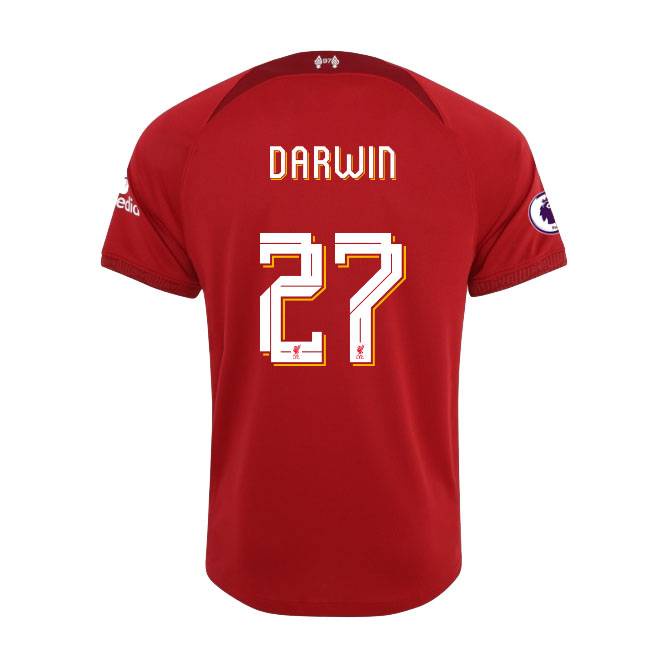 2022 / 2023 Áo Thun Phiên Bản Bóng Đá Sân Nhà Liverpool LFC Salah Firmino Mane Virgin Darwin UEFA League