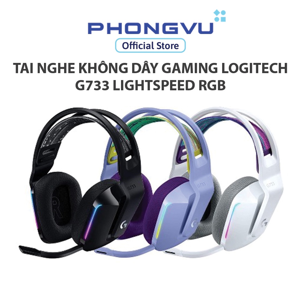 Tai nghe không dây gaming Logitech G733 Lightspeed RGB - Bảo hành 24 tháng