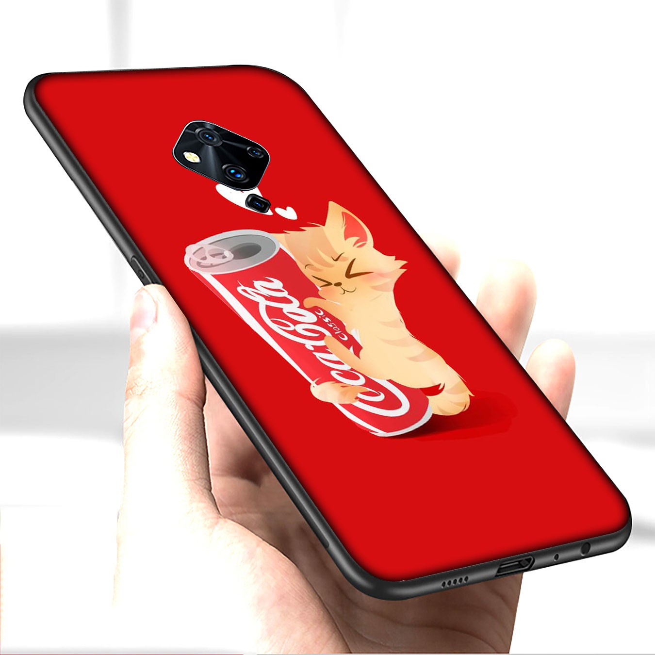 Samsung Galaxy S21 Ultra S8 Plus F62 M62 A2 A32 A52 A72 S21+ S8+ S21Plus Casing Soft Silicone red Coca Cola Coke logo red Phone Case