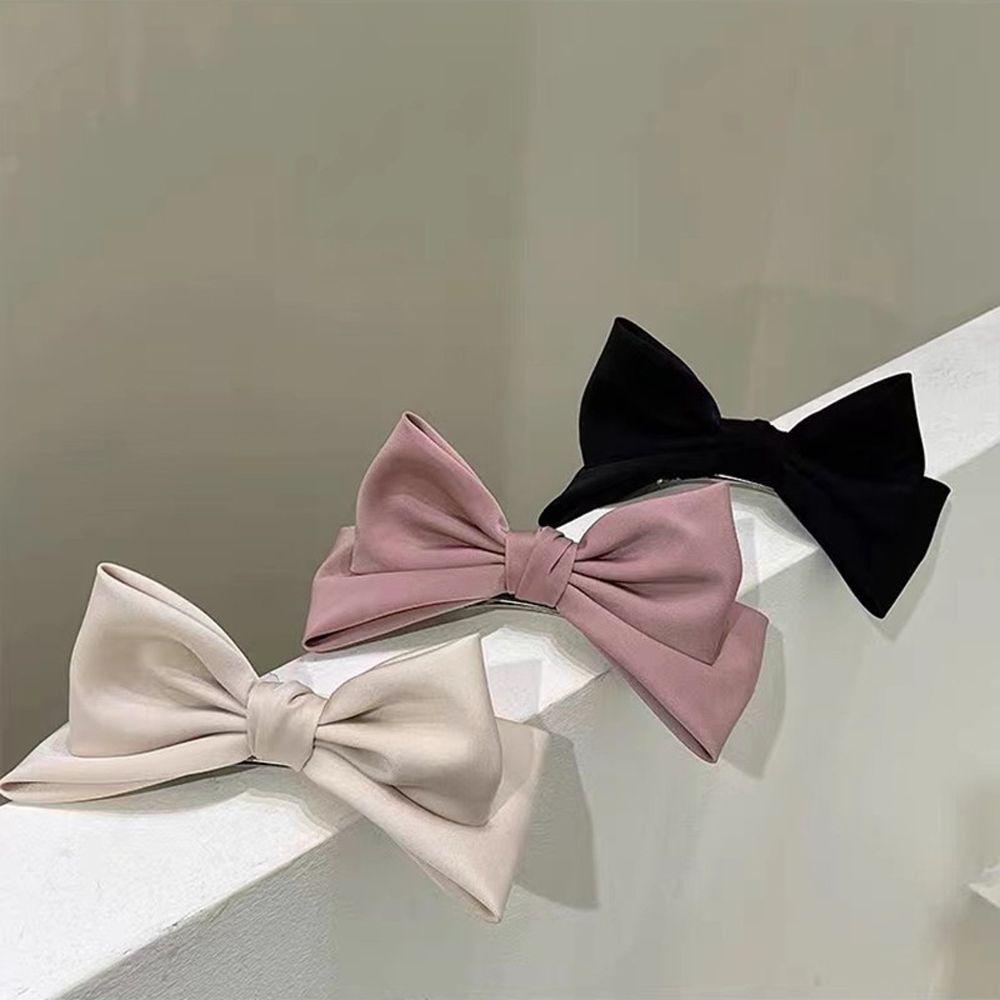 Kẹp Tóc Hình Nơ Cỡ Lớn Thời Trang Mùa Hè Pháp Cổ Điển Dành Cho Bạn Nữ VANES1