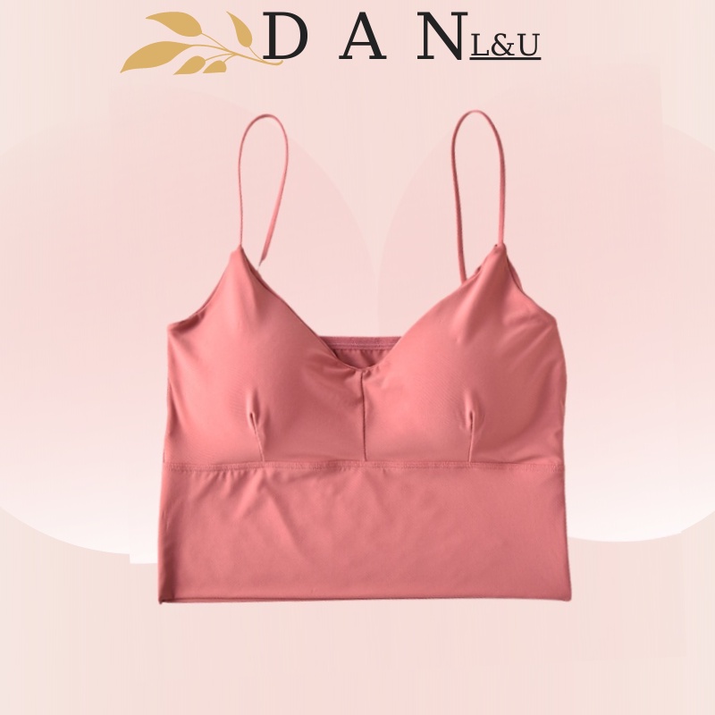 Áo Ngực Su 2 Quây Nữ Bralette Mút Mỏng Chất Su Mát Lịm DAN L&amp;U A122