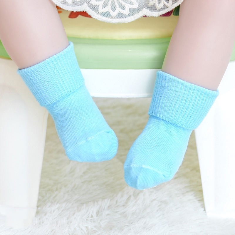 Vớ Cotton Dài Mềm Mại Co Giãn Thoáng Khí Chống Trượt Màu Kẹo Ngọt Dành Cho Trẻ Em
