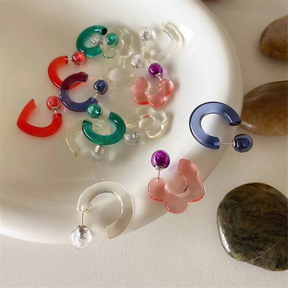 Hoa tai hình chữ C thời trang Hàn Quốc cho nữ