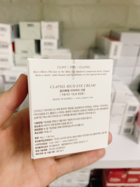 KEM DƯỠNG MẮT CHỐNG LÃO HOÁ CLAPIEL RICH EYE CREAM