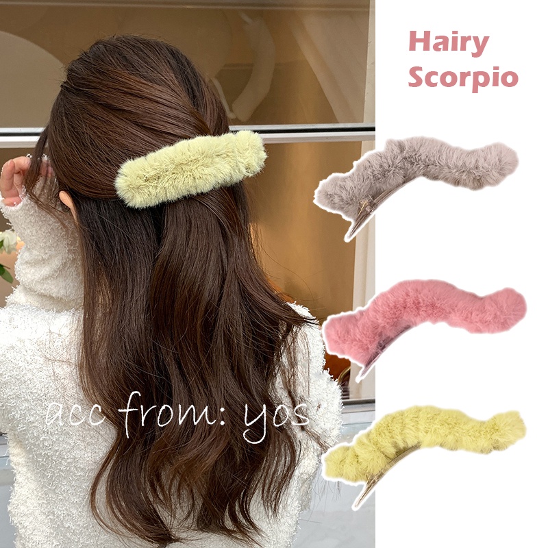 Kẹp tóc càng cua mỏ vịt phối vải nhung xinh xắn HOT TREND cho nữ