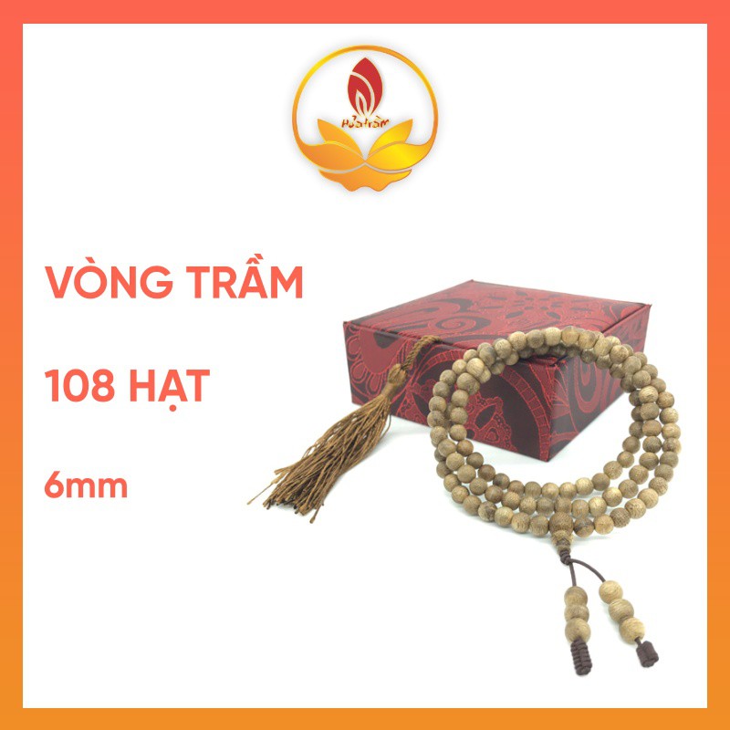 Hỏa Trầm Vòng 108 Hạt Trầm Hương Tốc Dó Vườn