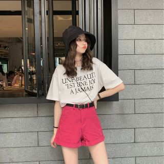 Quần shorts jean gập gấu 2 màu đẹp:hồng, xanh