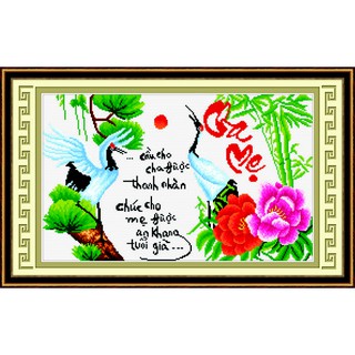 Tranh thêu Cha Mẹ ms 51419