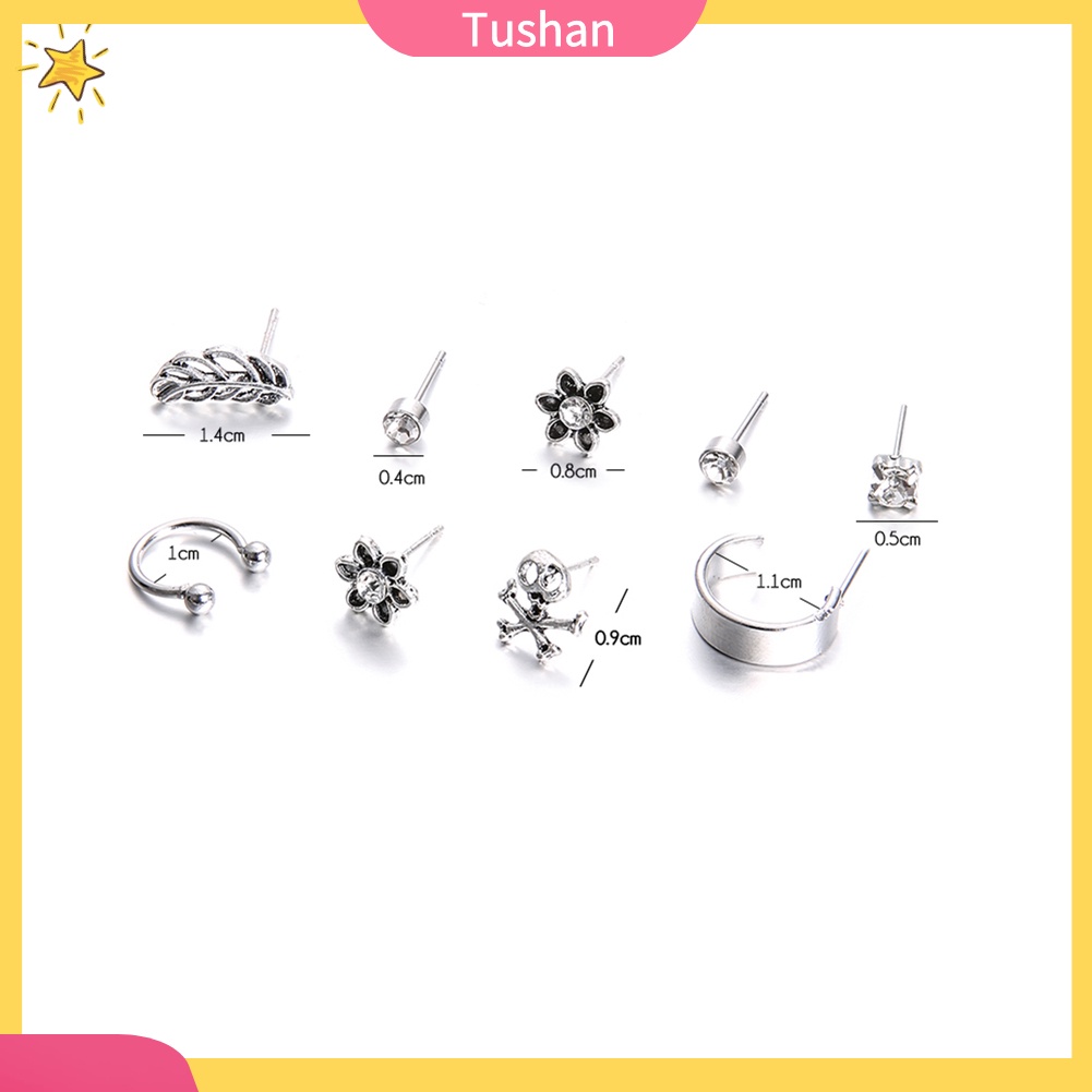 Bộ 9 Khuyên Tai Phong Cách Bohemian Cổ Điển Quý Phái Dành Cho Phái Nữ