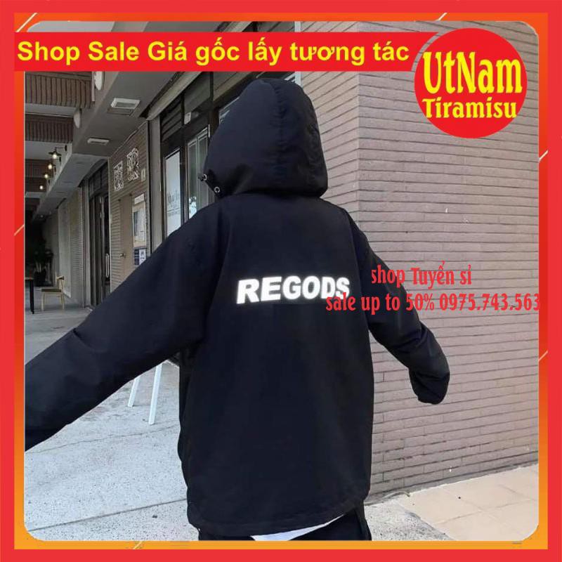 Áo khoác bomber gió Rego HD phản quang 🌸Kiểu dáng Unisex🌸freesize 40-50kg mặc đẹp🌸Phong cách Hàn Quốc | BigBuy360 - bigbuy360.vn