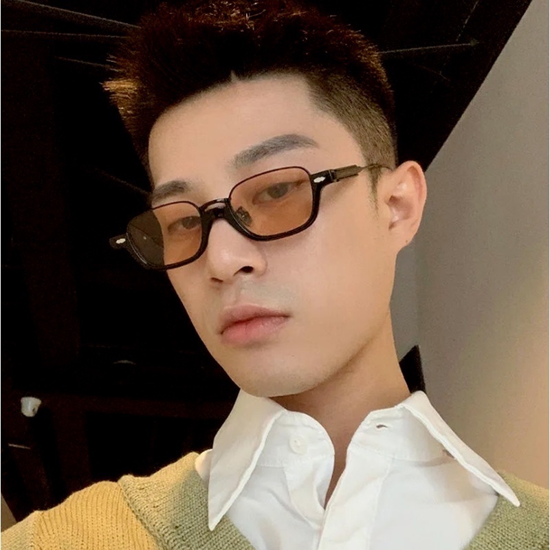 Kính mắt gọng oval thiết kế thời trang Hàn Quốc chống tia UV400 dành cho nữ