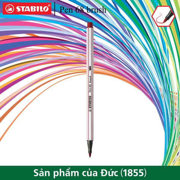 [DA ĐEN] Bút Brush Thư Pháp STABILO Pen 68 PN68BR
