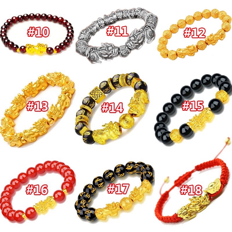 Vòng Tay Chuỗi Hạt Mạ Vàng May Mắn