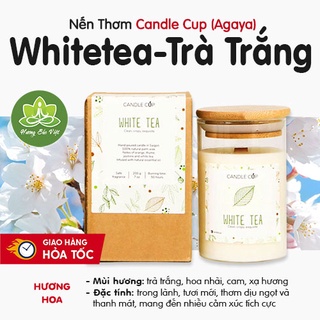 Nến Thơm Agaya Mùi White Tea,Trà trắng thơm mát và thanh khiết