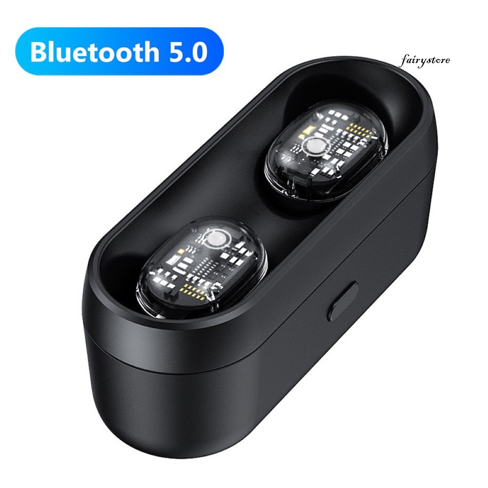 Tai Nghe Nhét Tai Fs + M13a Tws Bluetooth 5.0 Không Dây Âm Thanh Stereo 6d Kèm Hộp Sạc