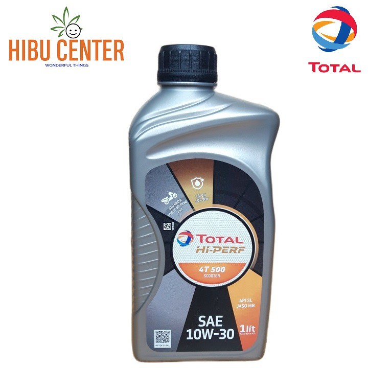 Dầu Nhớt Cho Xe Tay Ga TOTAL Hi-Perf 4T Scooter 10W30 1000ml Cao Cấp