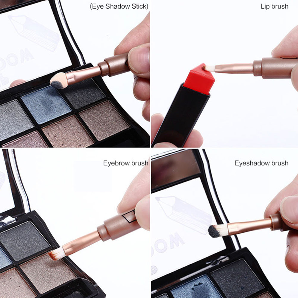 Cọ trang điểm bằng nhựa cầm tay tiện dụng có thể thu gọn được