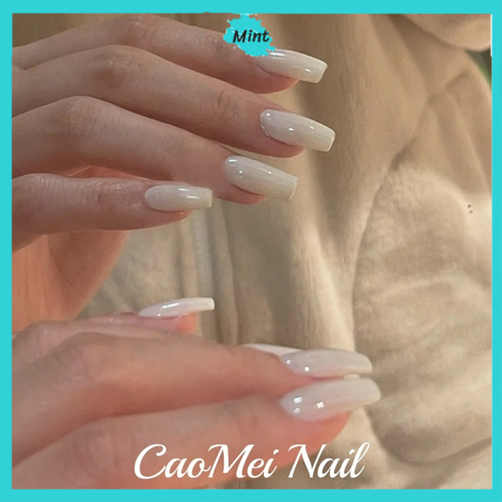Nailbox Thiết Kế Sơn Gel Trơn Siêu Bền Màu Nước Gạo NB110 Móng Úp Cao Cấp Đơn Giản