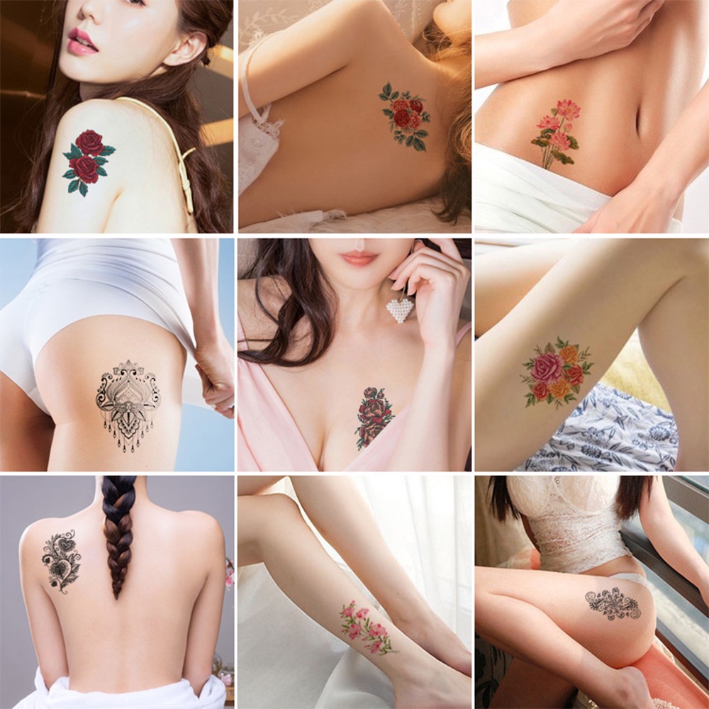 Hình xăm dán tạm thời TAYLOR1 nhiều màu sắc quyến rũ có thể tháo rời
