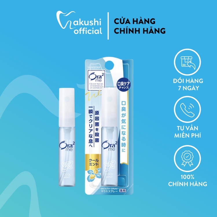 Xịt thơm miệng Sunstar Ora 2 6ml (8 loại)