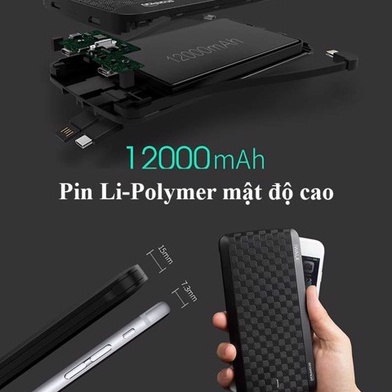 [ Hàng Thanh Lý ] Sạc dự phòng iWALK Scorpion X- UBT12000X - 12.000 mAh - MFI - QC 3.0 - 18W - FCP