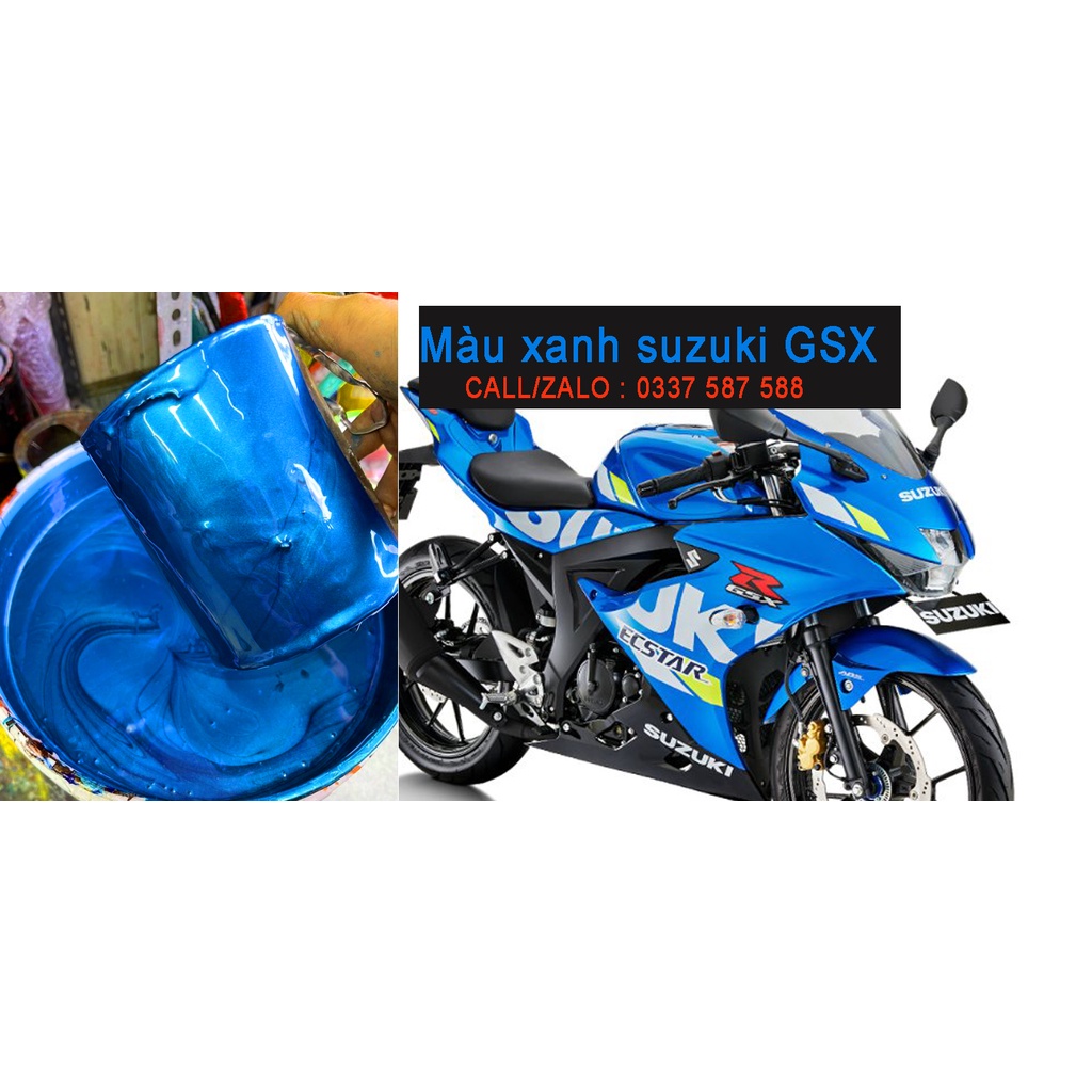 Màu sơn xanh cho GSX 150