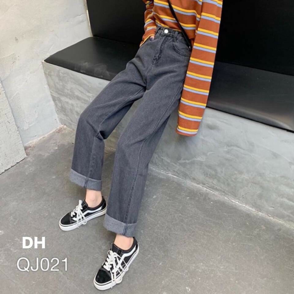 Quần jeans nữ baggy ống rộng cực đẹp giá sỉ tại Panda Style