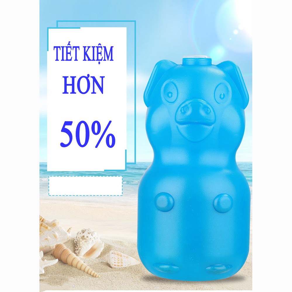 Lọ thả bồn cầu hình con lợn khử mùi hôi, diệt khuẩn &amp; vết Ố vàng