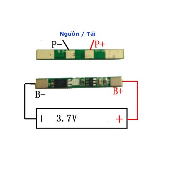 Mạch Sạc Và Bảo Vệ Pin Lithium 1S - 3.7V