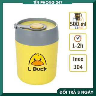 Bình Ủ Cháo, Ủ Sữa R Inox Cho Bé Có Tay Xách LDuck 2022