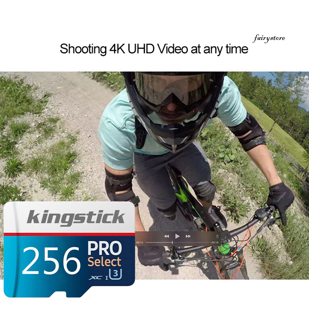 Thẻ Nhớ Micro-sd / Tf Tốc Độ Cao Fs + Kingstick U3 64 / 128 / 256 / 400gb