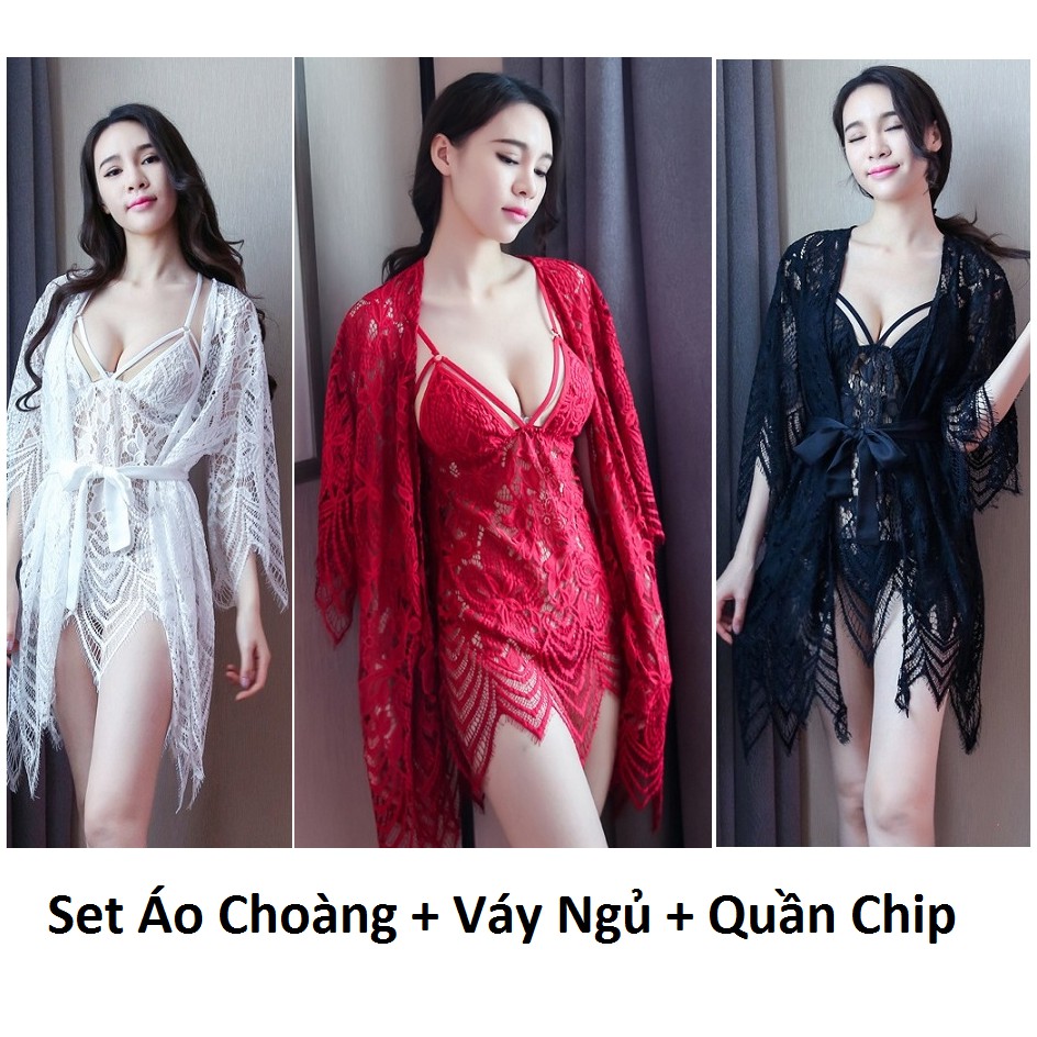 Set váy ngủ ren sexy - Váy ngủ gợi cảm CM140