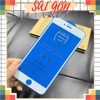 [ iphone 6 đến iphone 11 Pro Max ] Kính cường lực 10D nền xanh full màn nguyên khối