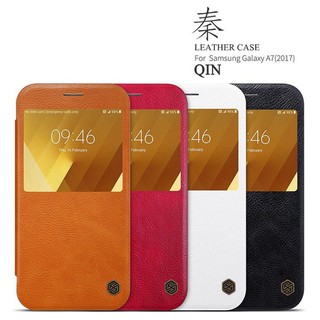 Bao da Sview chính hãng Nillkin Qin cho Samsung Galaxy A7 2017