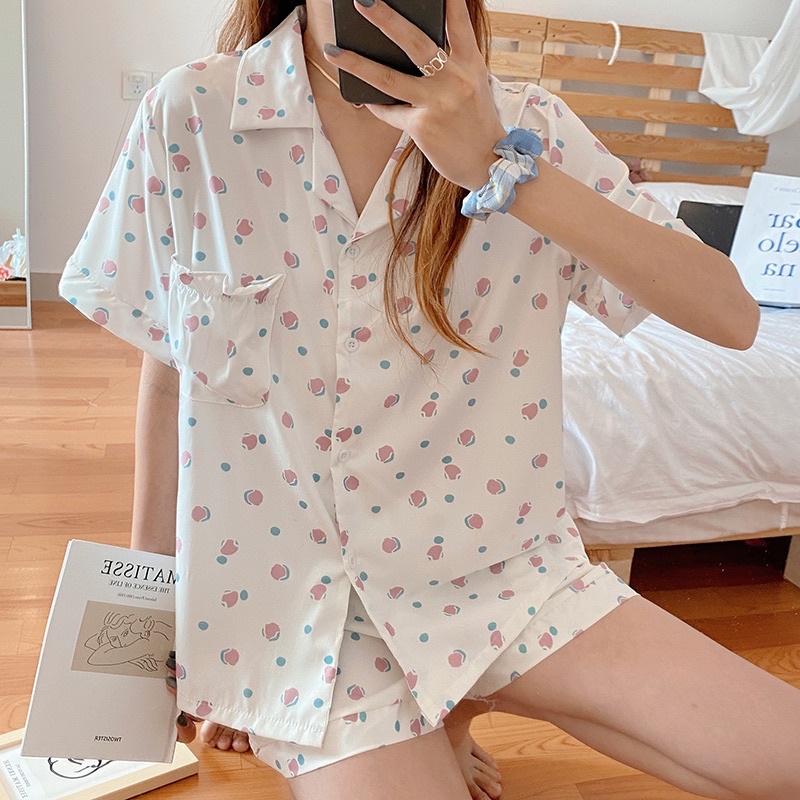 Bộ Đồ Ngủ Pijama Hoạ Tiết Vải Thun Mát, Bộ Mặc Nhà Dễ Thương TOPBRA | BigBuy360 - bigbuy360.vn