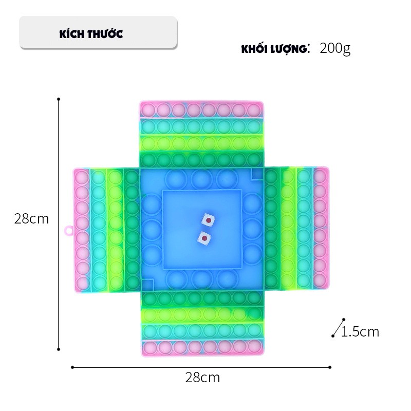 Pop It Bàn Cờ 4 Người Chơi-Đồ Chơi đồ chơi xả stress mùa dịch hiệu quả