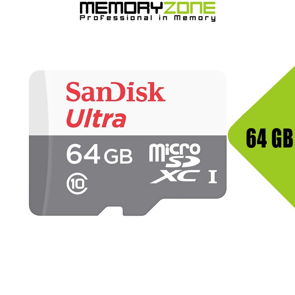 Thẻ Nhớ MicroSDXC SanDisk Ultra 64GB 100MB/s 667x SDSQUNR-064G-GN3MN | BigBuy360 - bigbuy360.vn