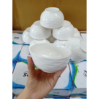 10 chén sứ vân trắng cao cấp