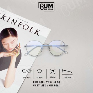 Gọng kính kim loại tròn nam nữ ❤️🔥🔥 SIÊU MẢNH SIÊU NHẸ ❤️🔥🔥 trẻ trung năng động được là chính mình