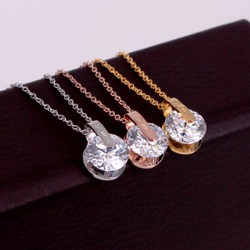 Dây Chuyền Nữ Mặt Đá Titan Ko Đen Cao Cấp TT 2089 - TT 2089