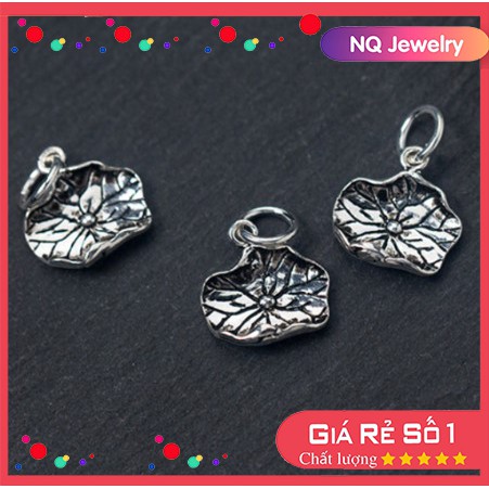 Charm bạc lá sen bac treo - NQ Jewelry