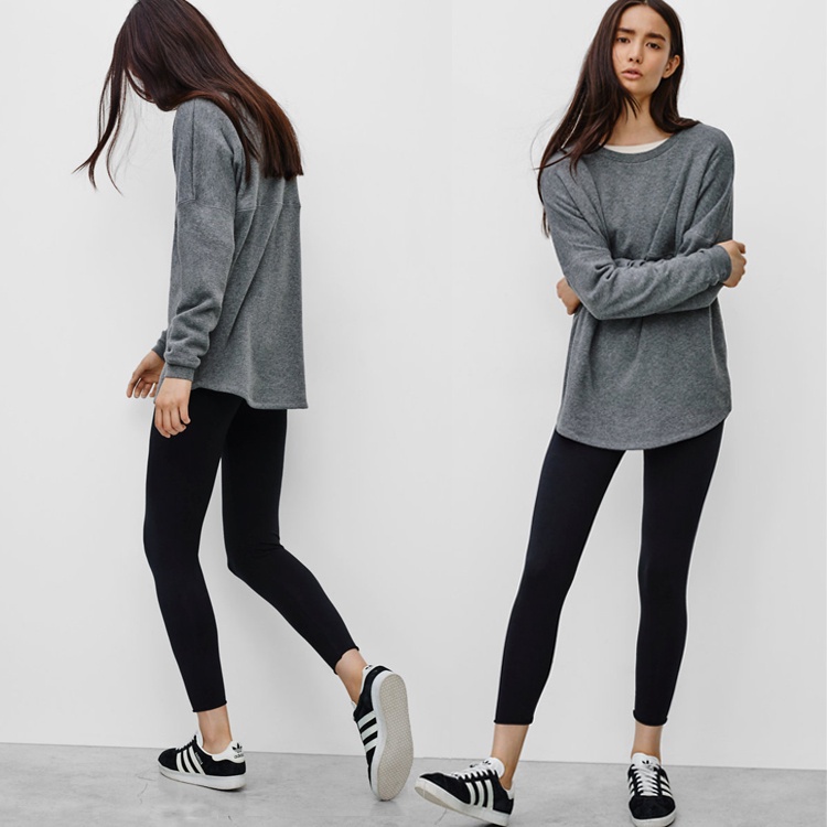 Quần legging dài nữ cạp cao vải thun co giãn ôm bó, Quần tregging nữ dài tập gym lưng cạp cao nâng mông giá rẻ