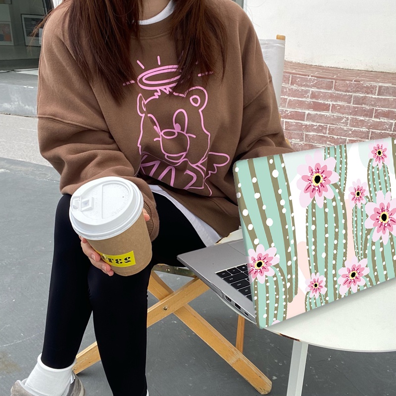 Ốp Máy Tính Bảng In Hình Xương Rồng Dễ Thương Cho 2022 Macbook Air13.6 inch A2681 M2 Pro 13 inch A2338 Pro 14 15 16 inch M1 A2442 A2485 A2337